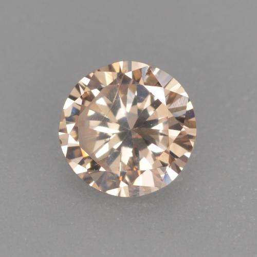 0.20 ct Golden Diamond Stone, Natural Diamond in Diamond-Cut Shape for Sale