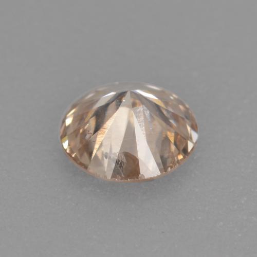 Diamond Gemstone in 3.8 mm Size for Sale, Diamond Stone in Very Light Golden Color