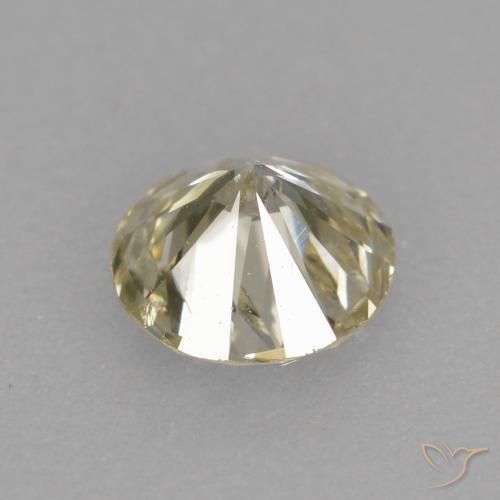 Diamond Gemstone in 4 mm (calibrated) Size for Sale, Diamond Stone in Champagne Color