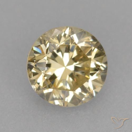 0.36ct Natural Champagne Diamond, Round, VS-SI