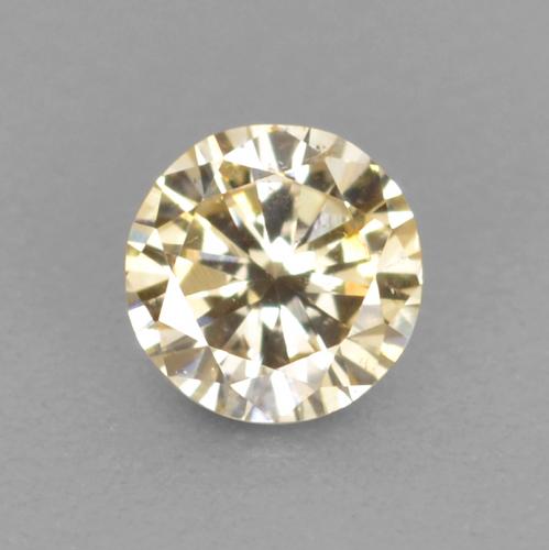 0.09 ct Golden Diamond Gemstone, Diamond Gem in Diamond-Cut Shape for Sale.