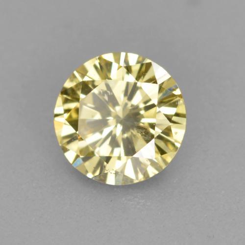 0.33 ct Golden Diamond Stone, Natural Diamond in Diamond-Cut Shape for Sale