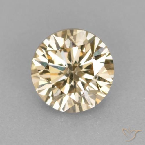 0.31 ct Brown Diamond, 4.4 mm Diamond Cut From India, Photo A