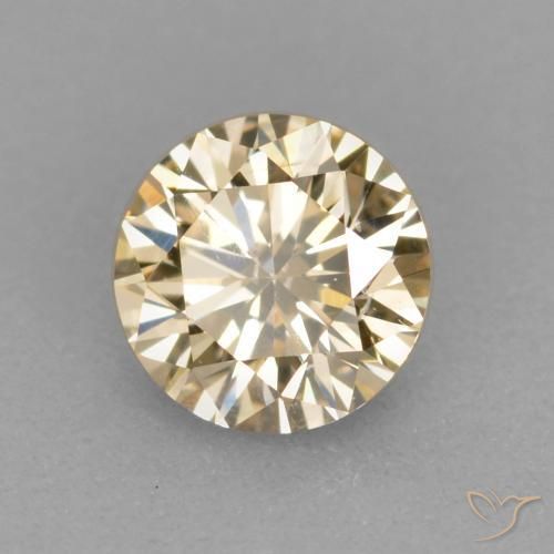 0.31 ct Brown Diamond Stone, Natural Diamond in Diamond-Cut Shape for Sale