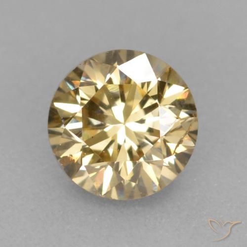 Humorístico operación adjetivo Diamante Dorado Circular suelta de 0.25 ct a la venta, 4 mm ID del  producto: 564604