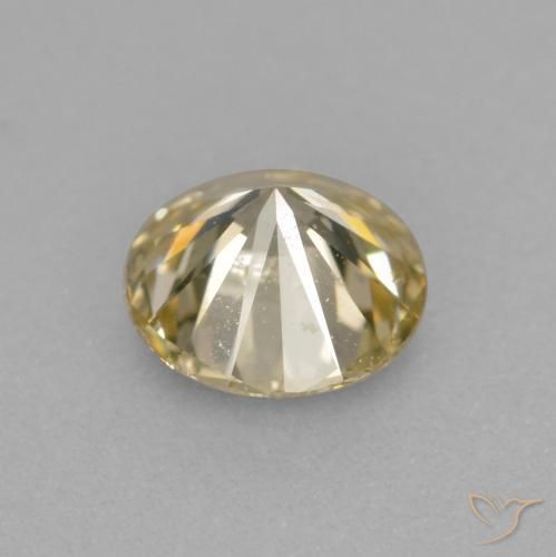 Diamond Gemstone in 4.5 mm (calibrated) Size for Sale, Diamond Stone in Champagne Color