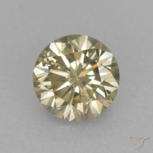 0.20ct Natural Champagne Diamond, Round, VS