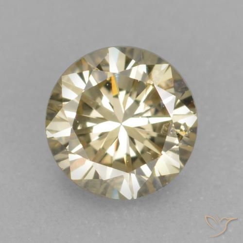 0.17ct Natural Champagne Diamond, Round, VS