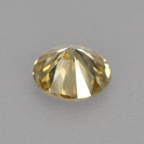 Diamond Gemstone in 3.9 mm Size for Sale, Diamond Stone in Cognac Color