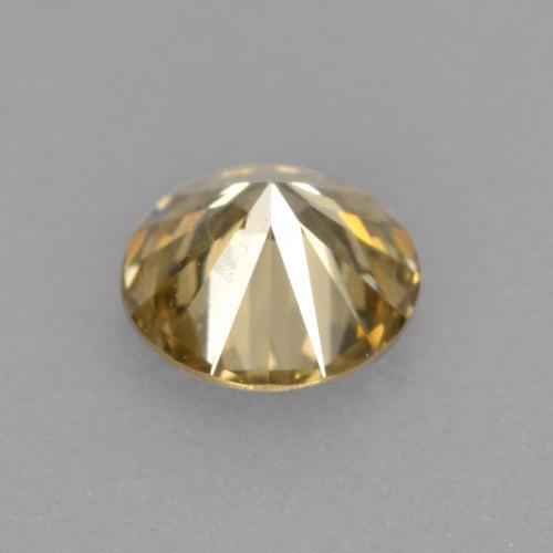 Diamond Gemstone in 4 mm (calibrated) Size for Sale, Diamond Stone in champagne Color