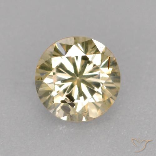 0.23 ct Yellow Diamond, 4 mm Diamond Cut From India, Photo A