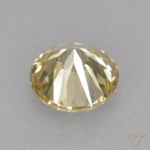 Diamond Gemstone in 4.2 mm Size for Sale, Diamond Stone in champagne Color