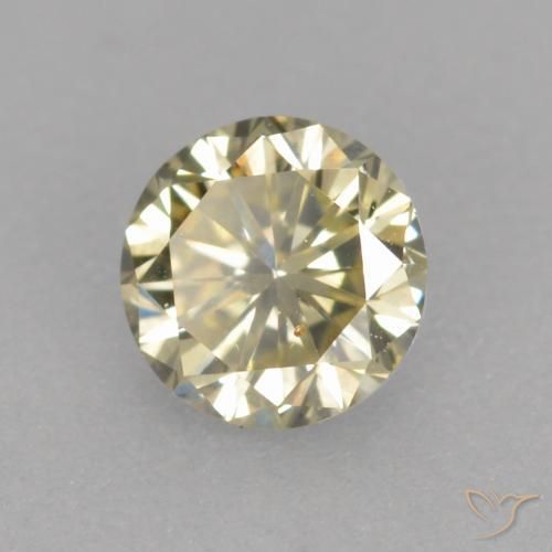 0.25 ct Brown Diamond Stone, Natural Diamond in Diamond-Cut Shape for Sale