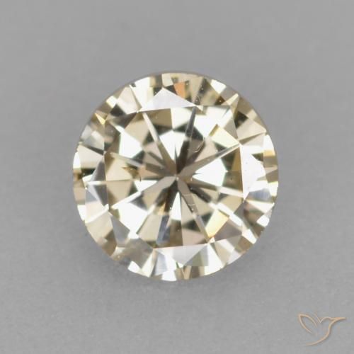 0.24 ct Brown Diamond, 4.1 mm Diamond Cut From India, Photo A
