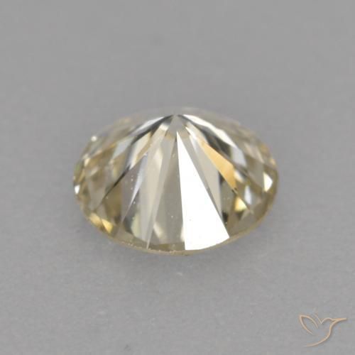 Diamond Gemstone in 4 mm (calibrated) Size for Sale, Diamond Stone in Cognac Color