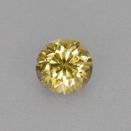 0,12 ct runder goldener Diamant aus Indien, Größe 3,1mm, Garantiert natürlicher Edelstein, VS Reinheit, 1 Stück Diamant in Champagnerfarbend Farbe, Mohs-Härte von 10 Geeignet für den täglichen Gebrauch im Schmuck, Photo A