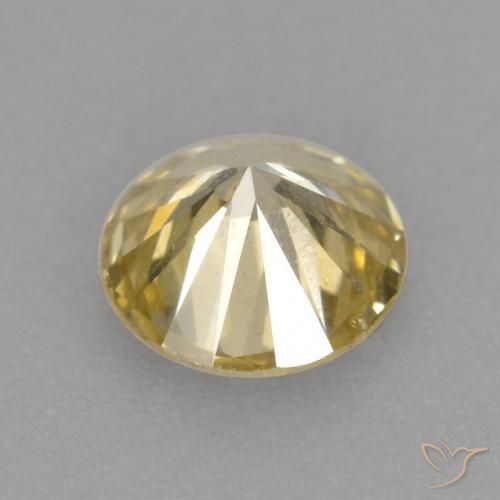 Diamond Gemstone in 4.5 mm (calibrated) Size for Sale, Diamond Stone in champagne Color