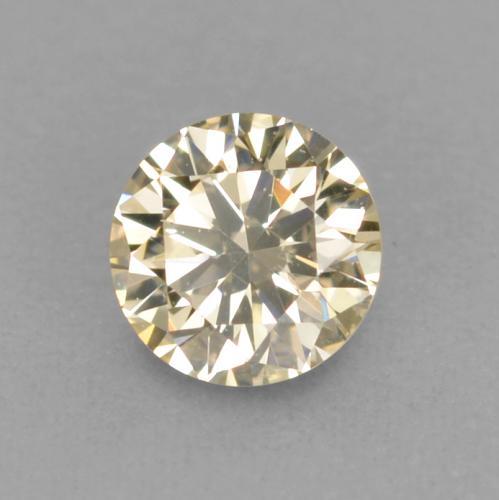 0.11 ct Golden Diamond Stone, Natural Diamond in Diamond-Cut Shape for Sale