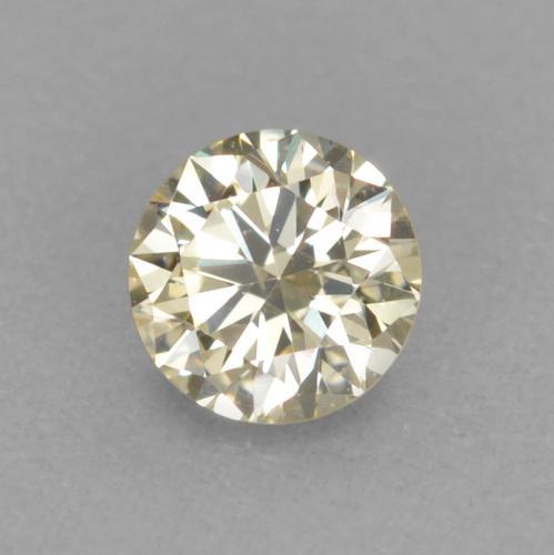 0.11 ct Golden Diamond Stone, Natural Diamond in Diamond-Cut Shape for Sale