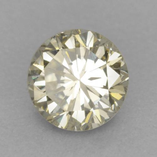 0.21 ct Golden Diamond Stone, Natural Diamond in Diamond-Cut Shape for Sale