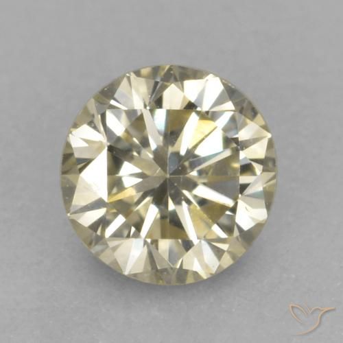 0.18 ct Brown Diamond, 3.7 mm Diamond Cut From India, Photo A