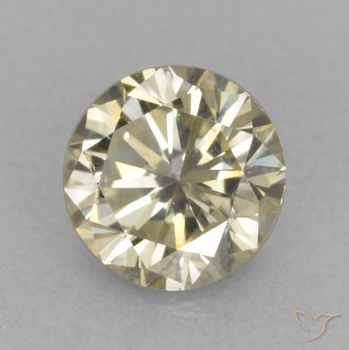 0.18 ct Brown Diamond Stone, Natural Diamond in Diamond-Cut Shape for Sale