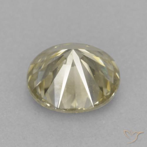 Diamond Gemstone in 3.7 mm Size for Sale, Diamond Stone in Champagne Color