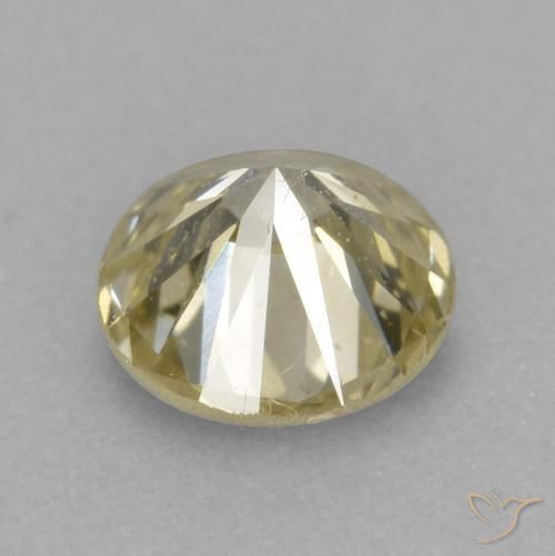 Diamond Gemstone in 3.7 mm Size for Sale, Diamond Stone in Cognac Color