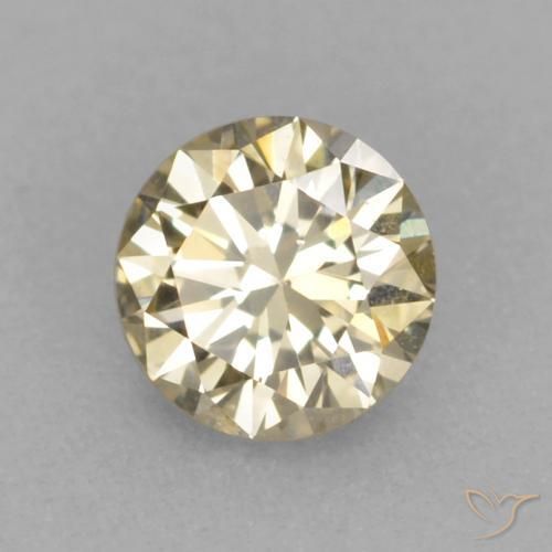 0.14 ct Brown Diamond Stone, Natural Diamond in Diamond-Cut Shape for Sale