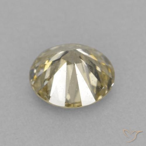 Diamond Gemstone in 3.5 mm (calibrated) Size for Sale, Diamond Stone in Cognac Color