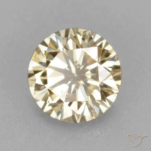 0.18 ct Brown Diamond Stone, Natural Diamond in Diamond-Cut Shape for Sale