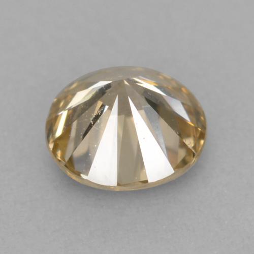 Diamond Gemstone in 3.7 mm Size for Sale, Diamond Stone in Golden Brown Color