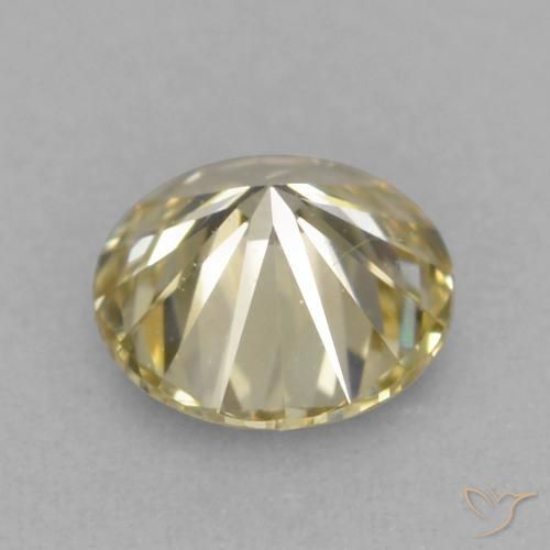 Diamond Gemstone in 3.8 mm Size for Sale, Diamond Stone in Medium Brown Color