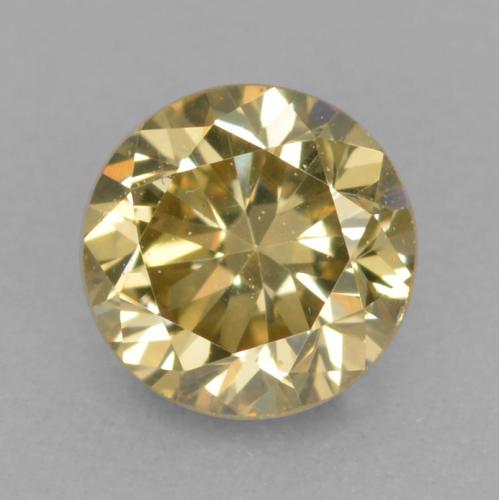 3.8mm Diamond-cut Brown Diamond from India, Weight of 0.24ct, Natural untreated Gemstone in VVS-VS Clarity, 1pc Diamond - Color: Champagne, Mohs Hardness of 10 suitable for daily wear jewelry, Photo A