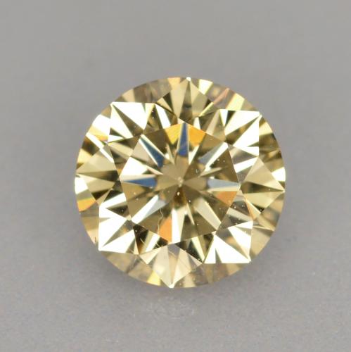 0.40 ct Brown Diamond Gemstone, Diamond Gem in Diamond-Cut Shape for Sale.