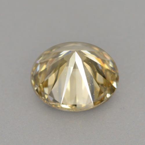 Diamond Gemstone in 4.8 mm Size for Sale, Diamond Stone in Golden Brown Color