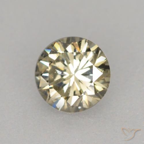 0.23 ct Brown Diamond, 3.9 mm Diamond Cut From India, Photo A