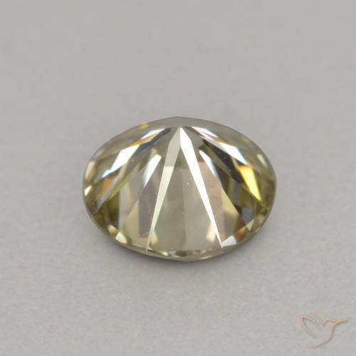 Diamond Gemstone in 4 mm (calibrated) Size for Sale, Diamond Stone in Cognac Color