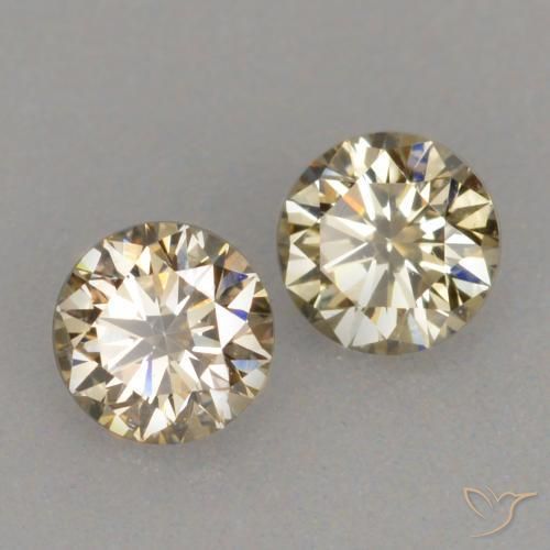 0.24 ctw Brown Diamond Stones, Natural Diamond in Diamond-Cut Shape for Sale