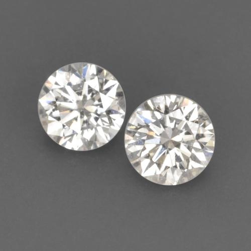 0.13 ctw White Diamond Gemstones, Diamond Gems in Diamond-Cut Shape for Sale.