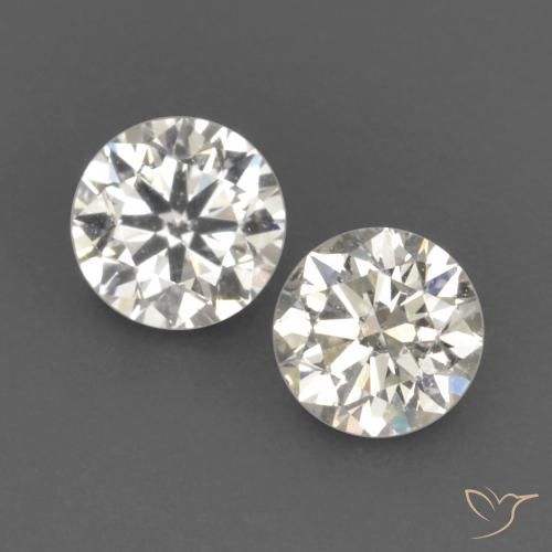 0.18ctw Natural J Diamond, Round, VVS-VS