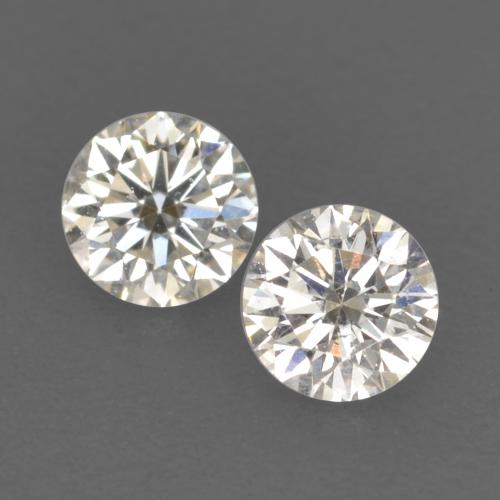 Warm White Diamante Gem - 0.1ct Taglio brillante (ID: 565090)