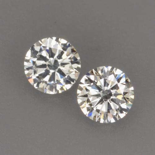 0.13 ct White Diamond, 2.7 mm Diamond Cut From India, Photo A
