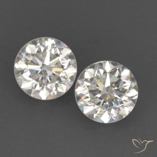 0.2 ct White Diamond, 2.9 mm Diamond Cut From India, Photo A