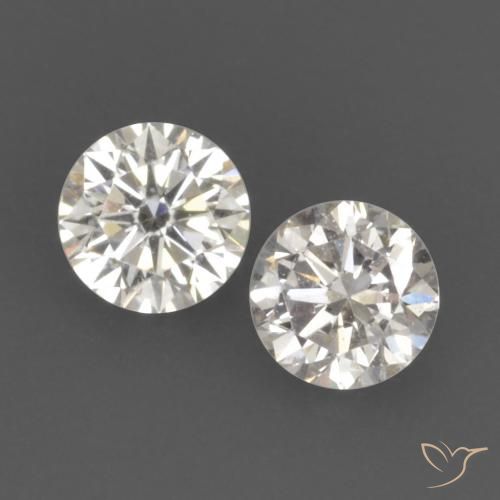 0.16 ct White Diamond, 2.7 mm Diamond Cut From India, Photo A