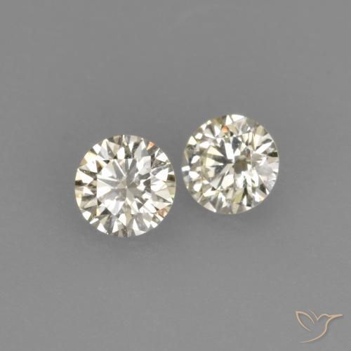 0.17ctw Natural K Diamond, Round, VVS-VS