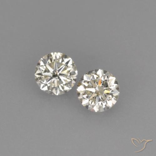 0.17 ct White Diamond, 2.7 mm Diamond Cut From India, Photo A