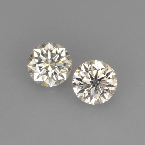 Paire de diamant Tour 3,1mm - Poids total 0,2 ct / moyenne 0,1 ct chaque, pierre gemme naturelle Non traité, couleur Blanc chaud avec pureté vvs-vs, dureté Mohs 10 convient aux bijoux de tous les jours, pierre de sagesse, Photo A