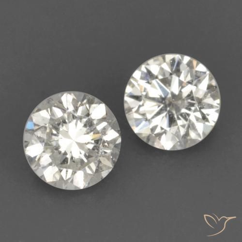 0.21 ctw White Diamond Stones, Natural Diamond in Diamond-Cut Shape for Sale