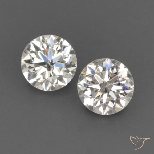 0.17 ct White Diamond, 2.7 mm Diamond Cut From India, Photo A